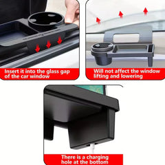 Car Armrest Mobile Phone & Cup Holder