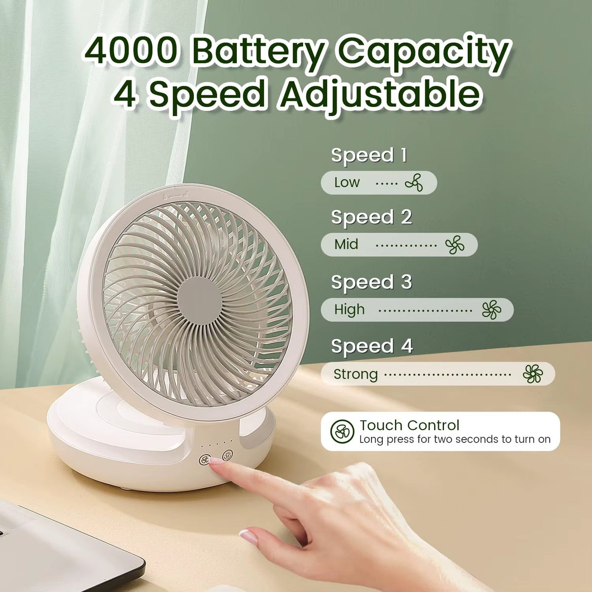 🌀 Portable Wall Fan – Cool Comfort Anywhere