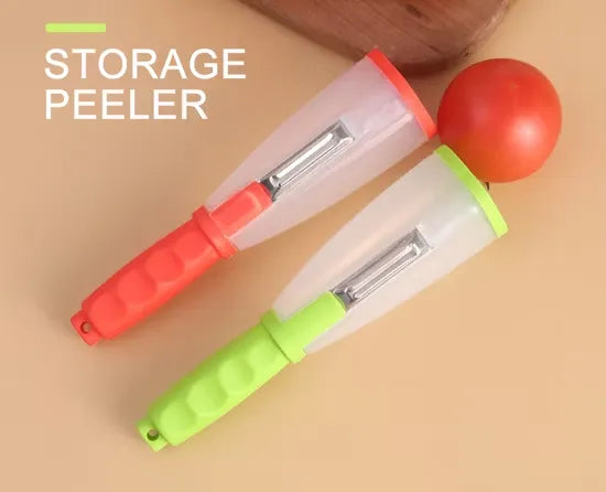 Peeling Knife With Storage Tube