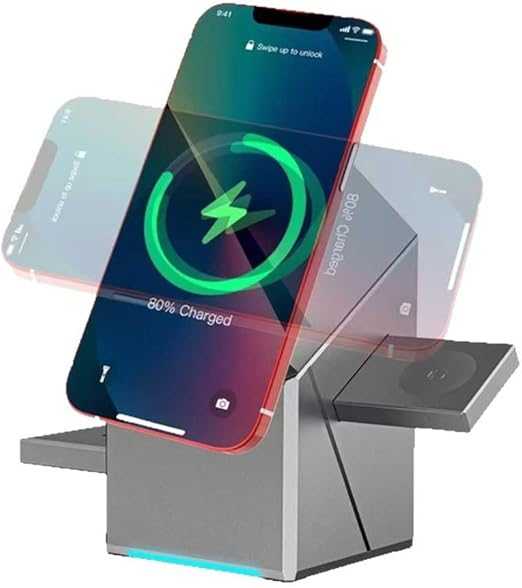 New Generation 3-in-1 Magnetic Wireless Charger